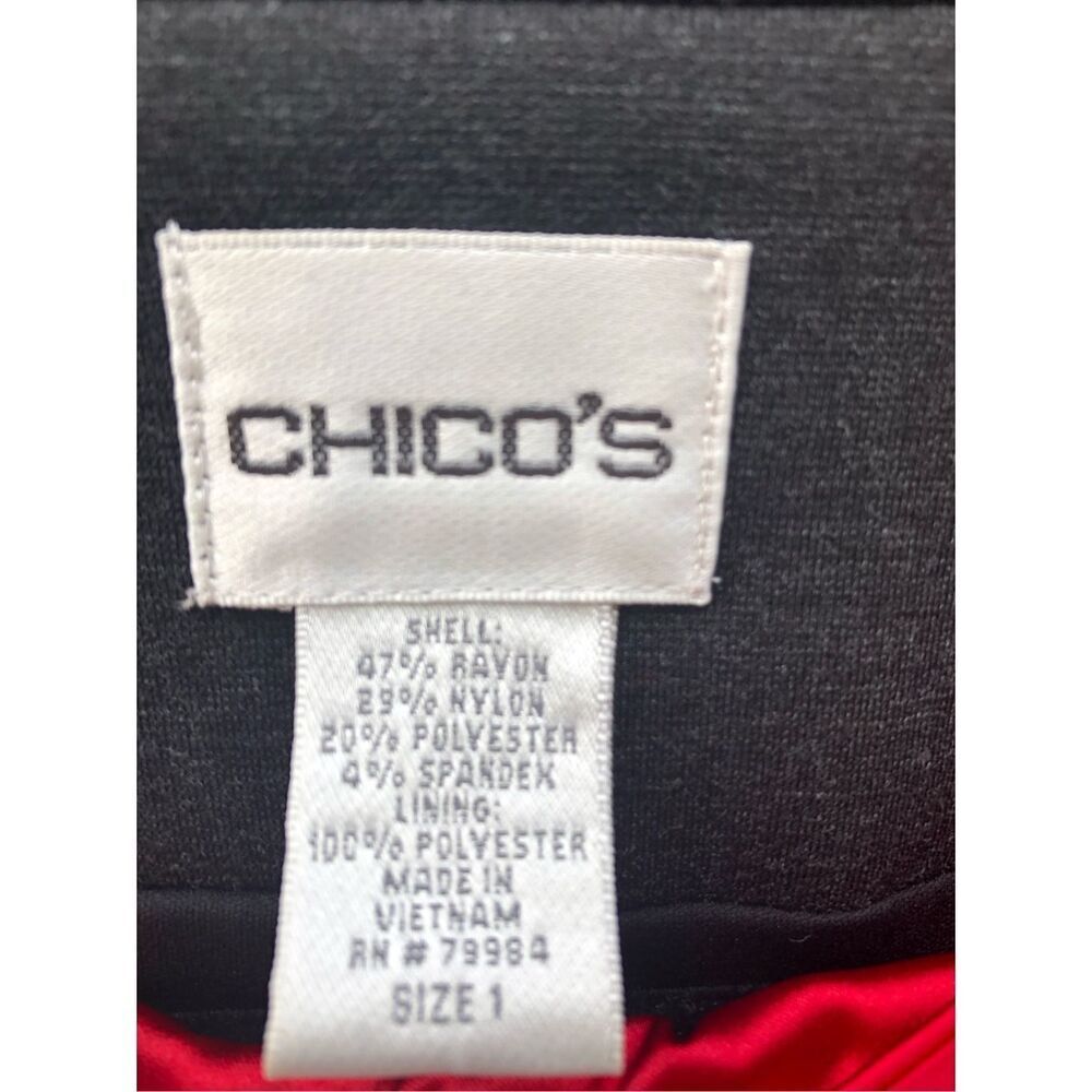 Chico’s Women's Regular Solid Black Blazer Jacket… - image 4